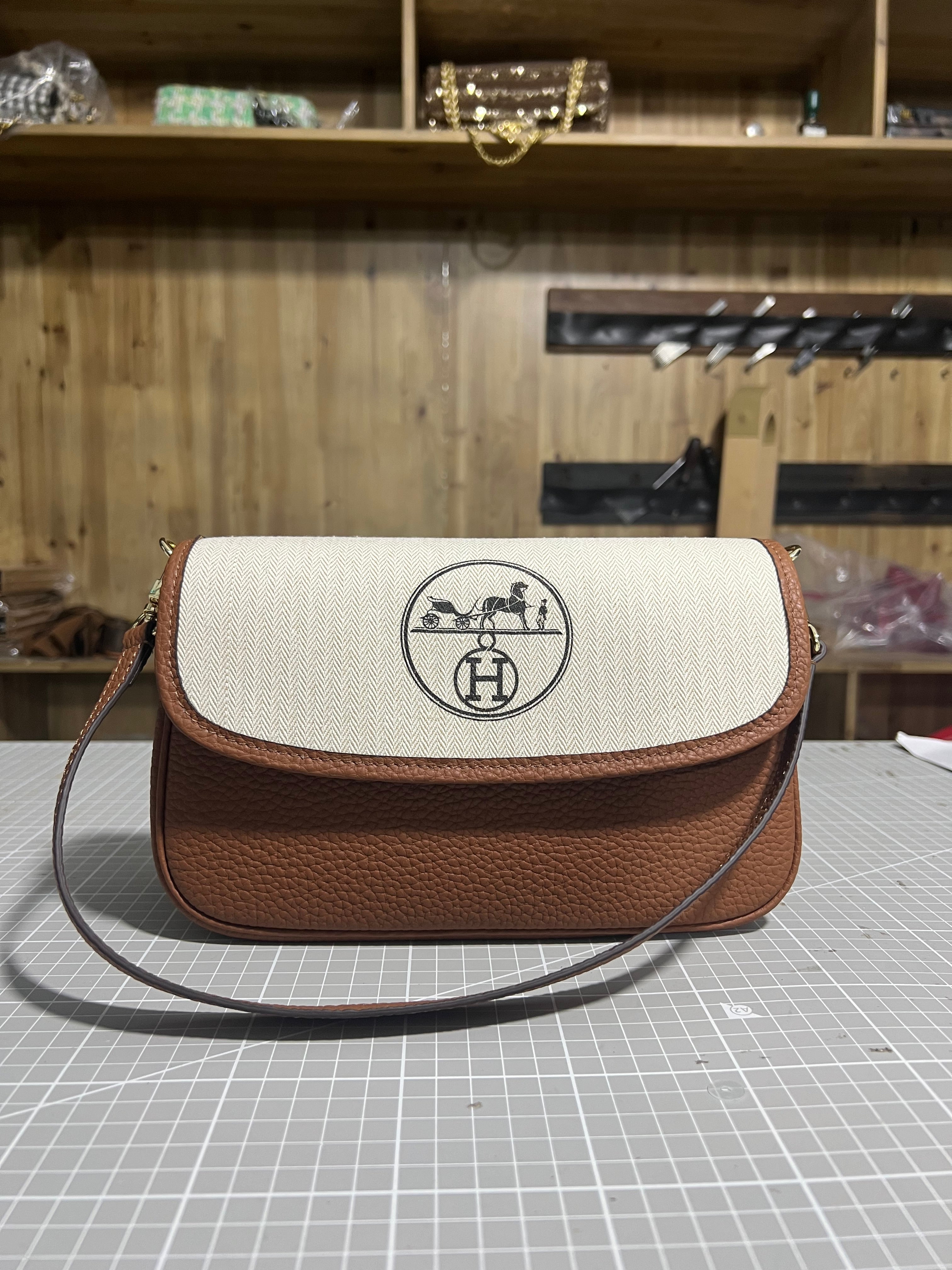 Upcycled Hermes Dust Bag Crossbody: A Tribute to Timeless Elegance and Sustainability