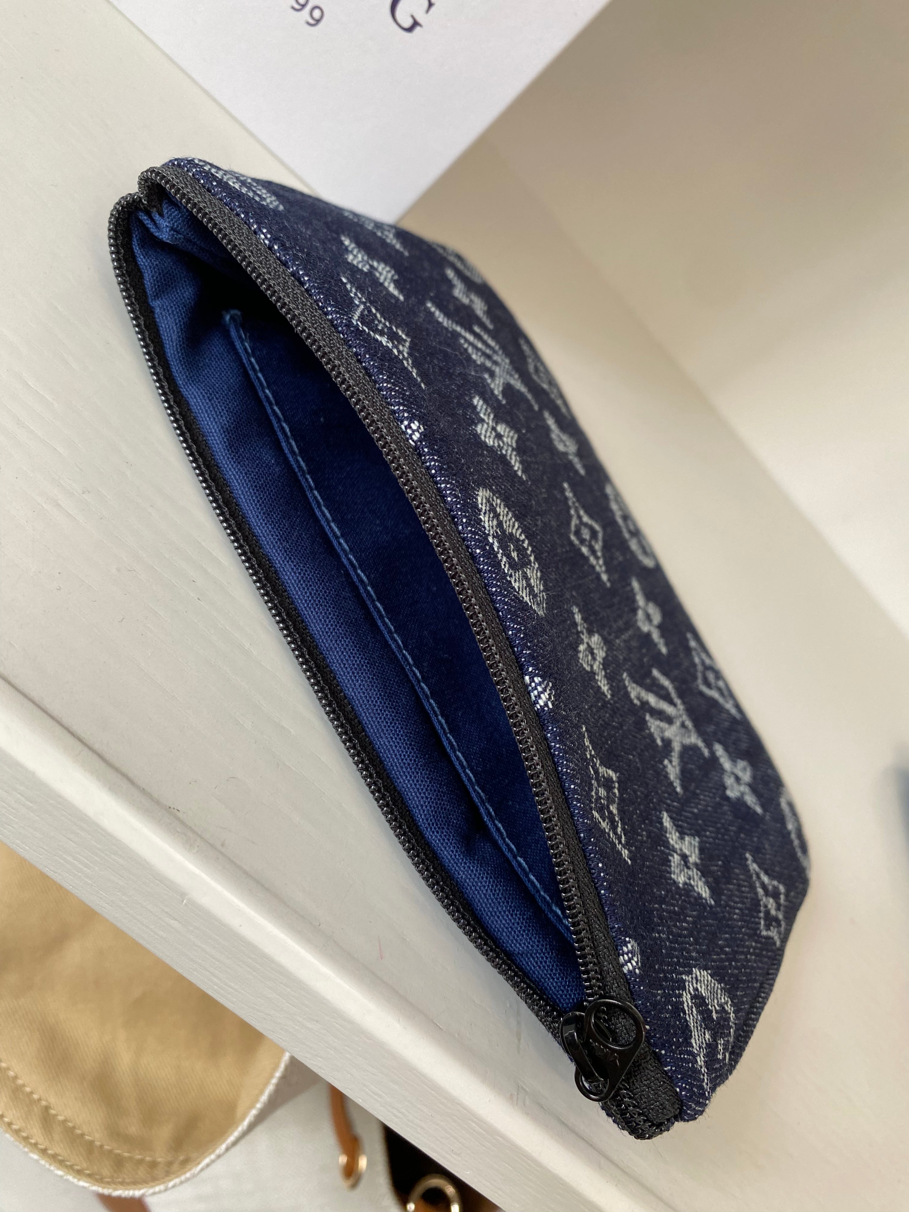 Louis Vuitton Denim Fabric Wallet