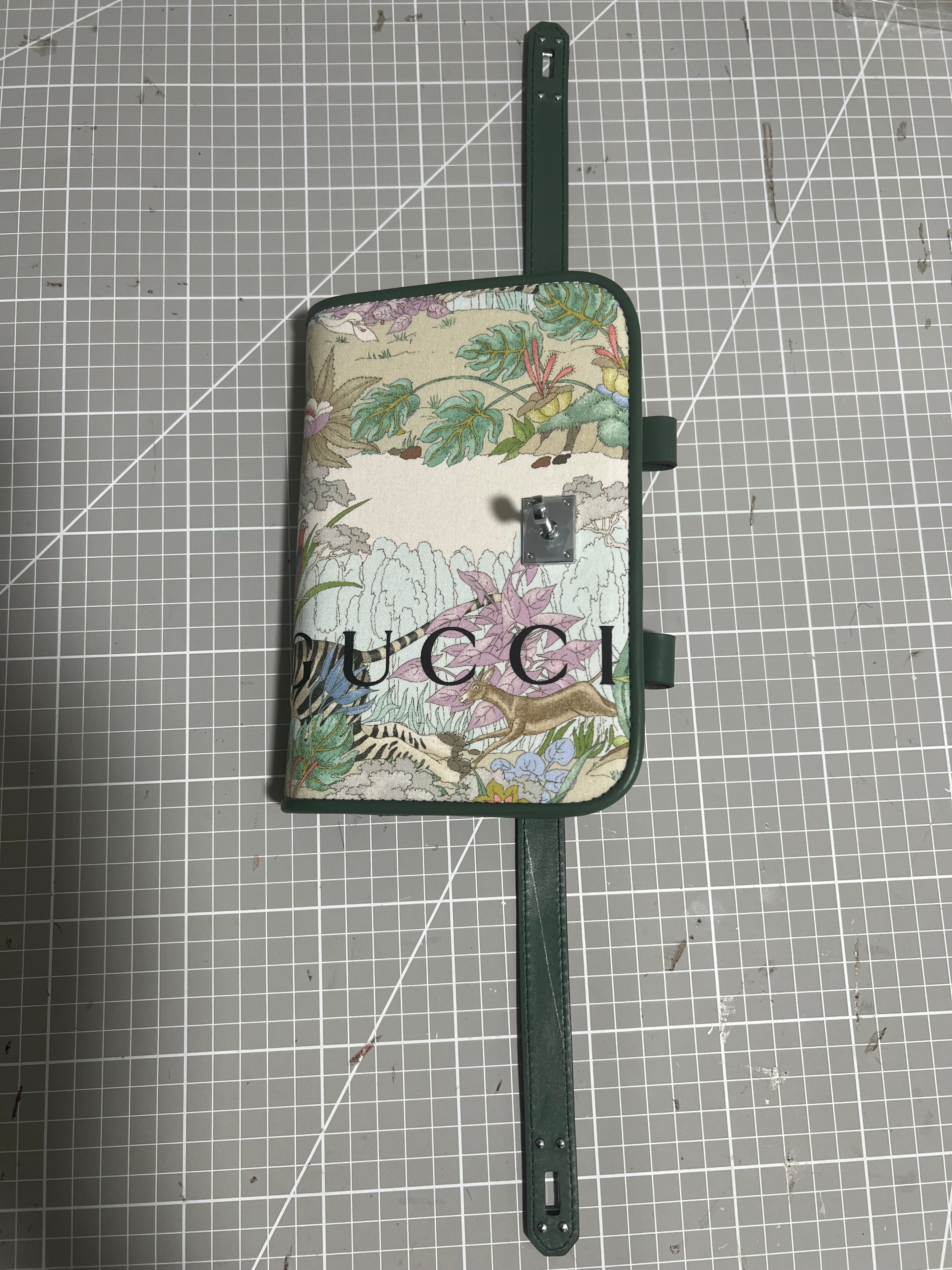 Upcycled Gucci Dust Bag Journal