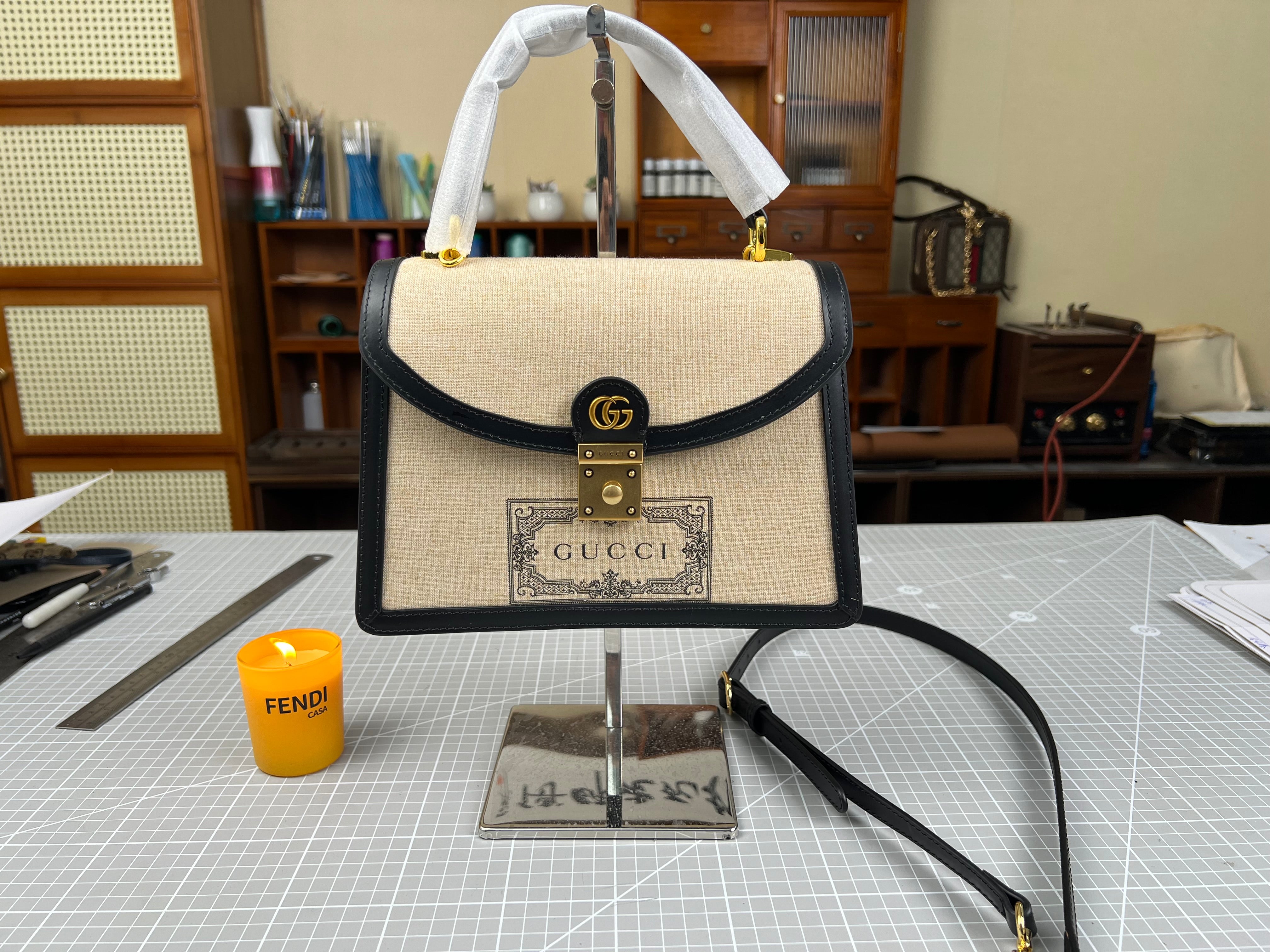 Sustainable Luxury: The Upcycled Gucci Dust Bag Handbag