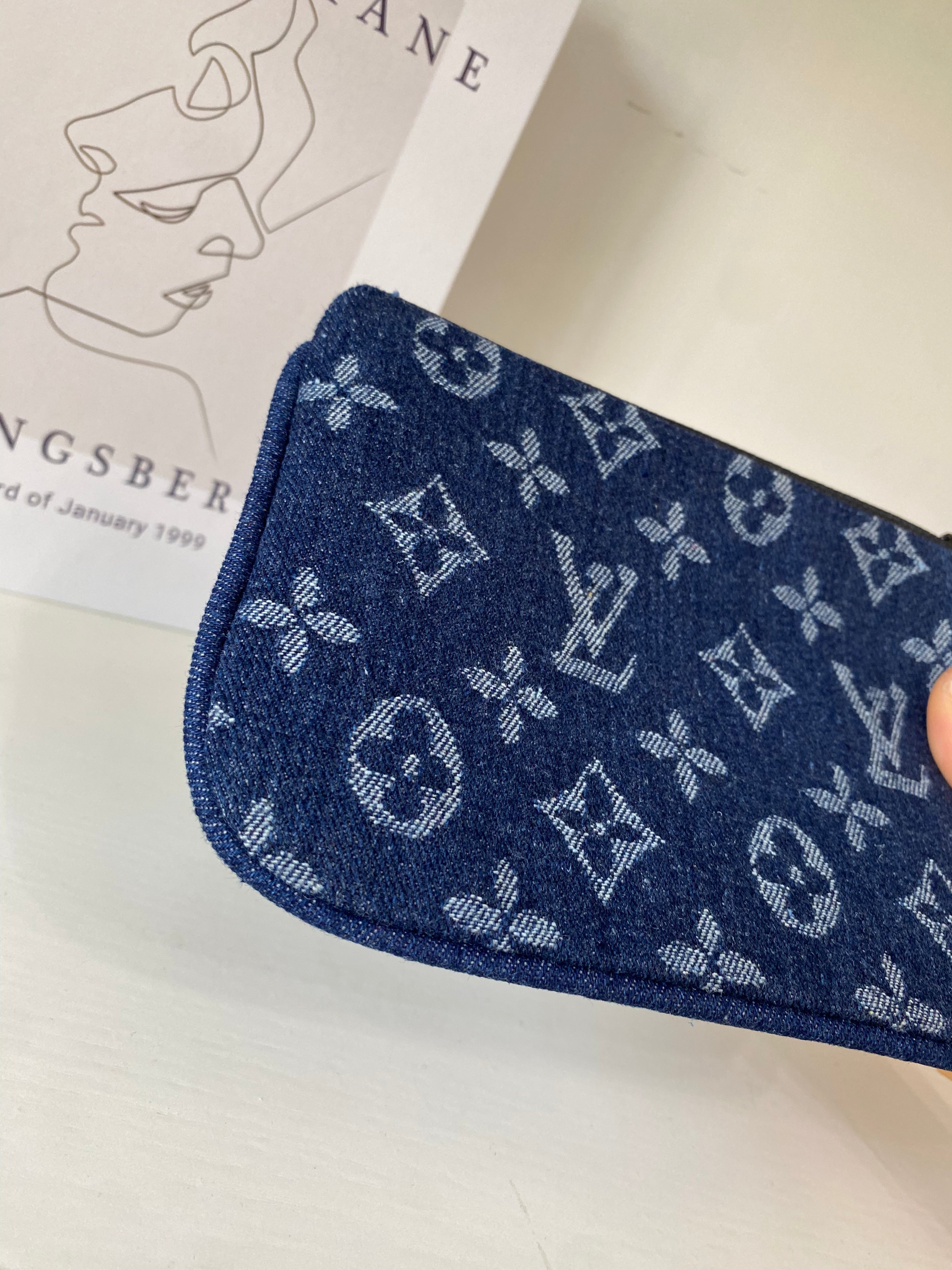 Louis Vuitton Denim Fabric Wallet