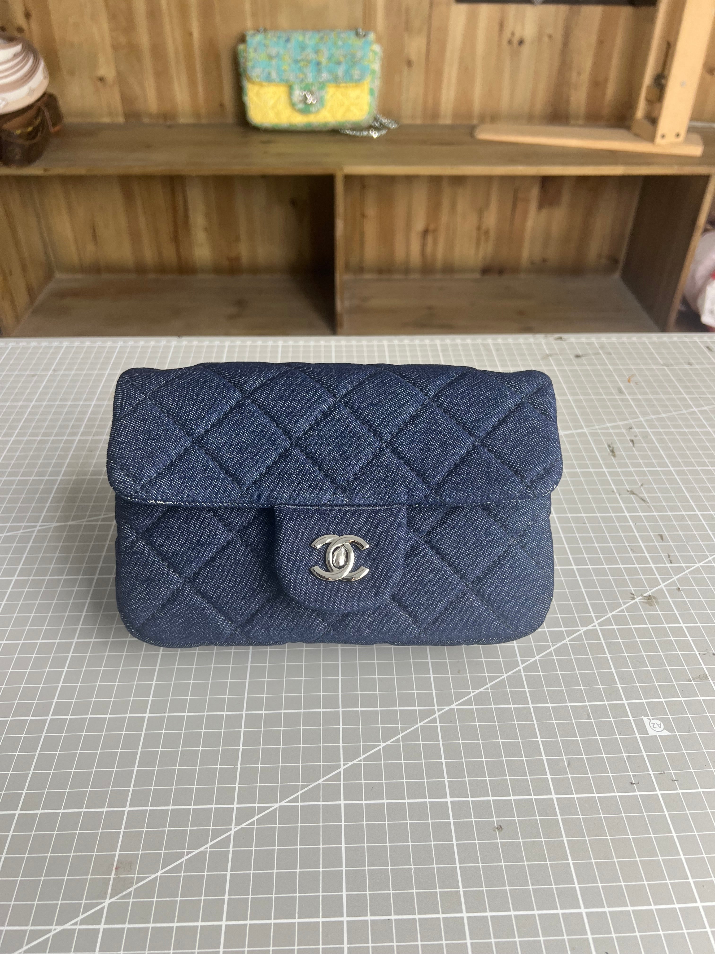 Upcycled Denim Luxury: Chanel-Inspired Bag Crafted from Recycled Denim