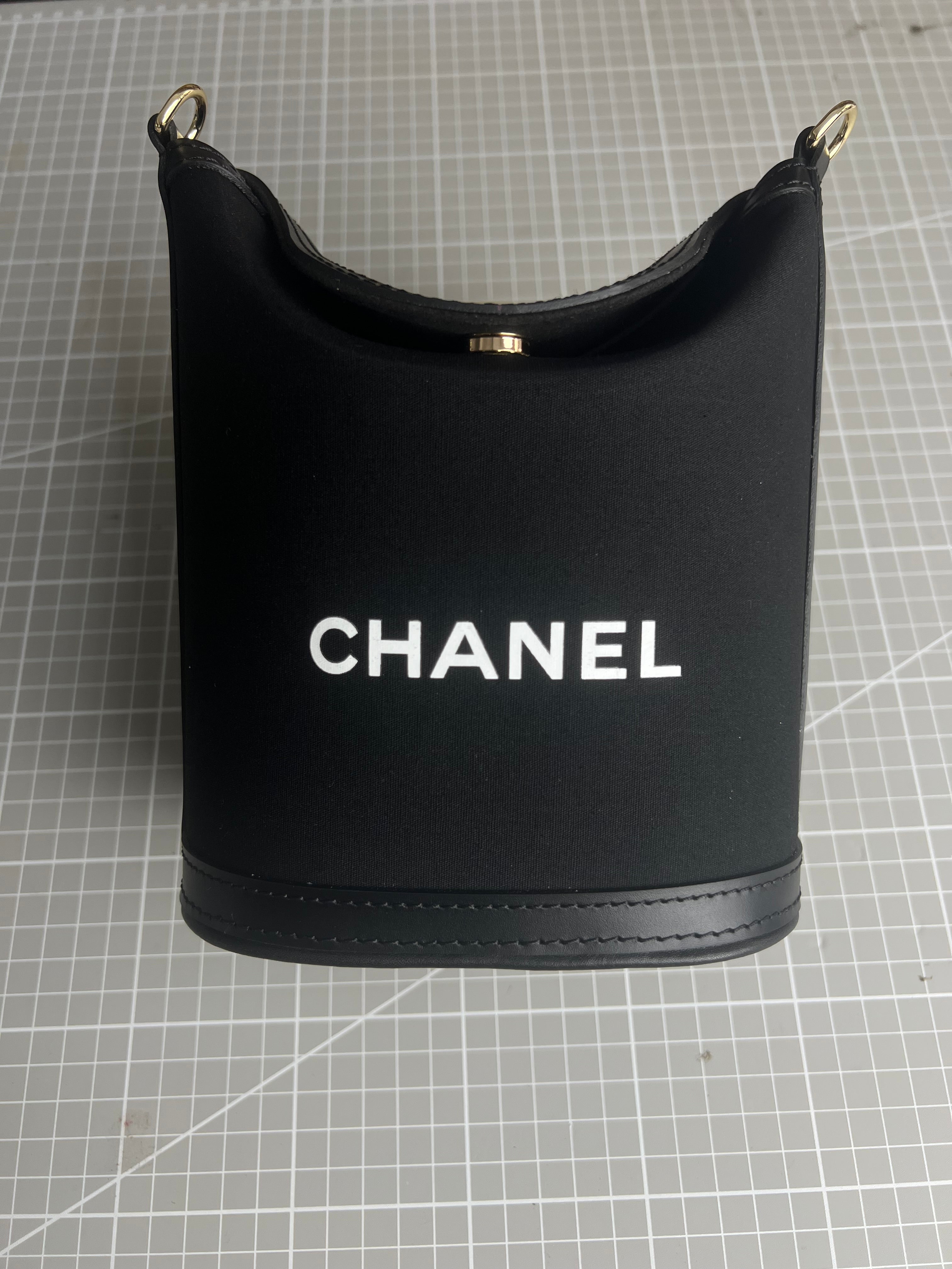 Upcycled Chanel Beauté Bucket Bag