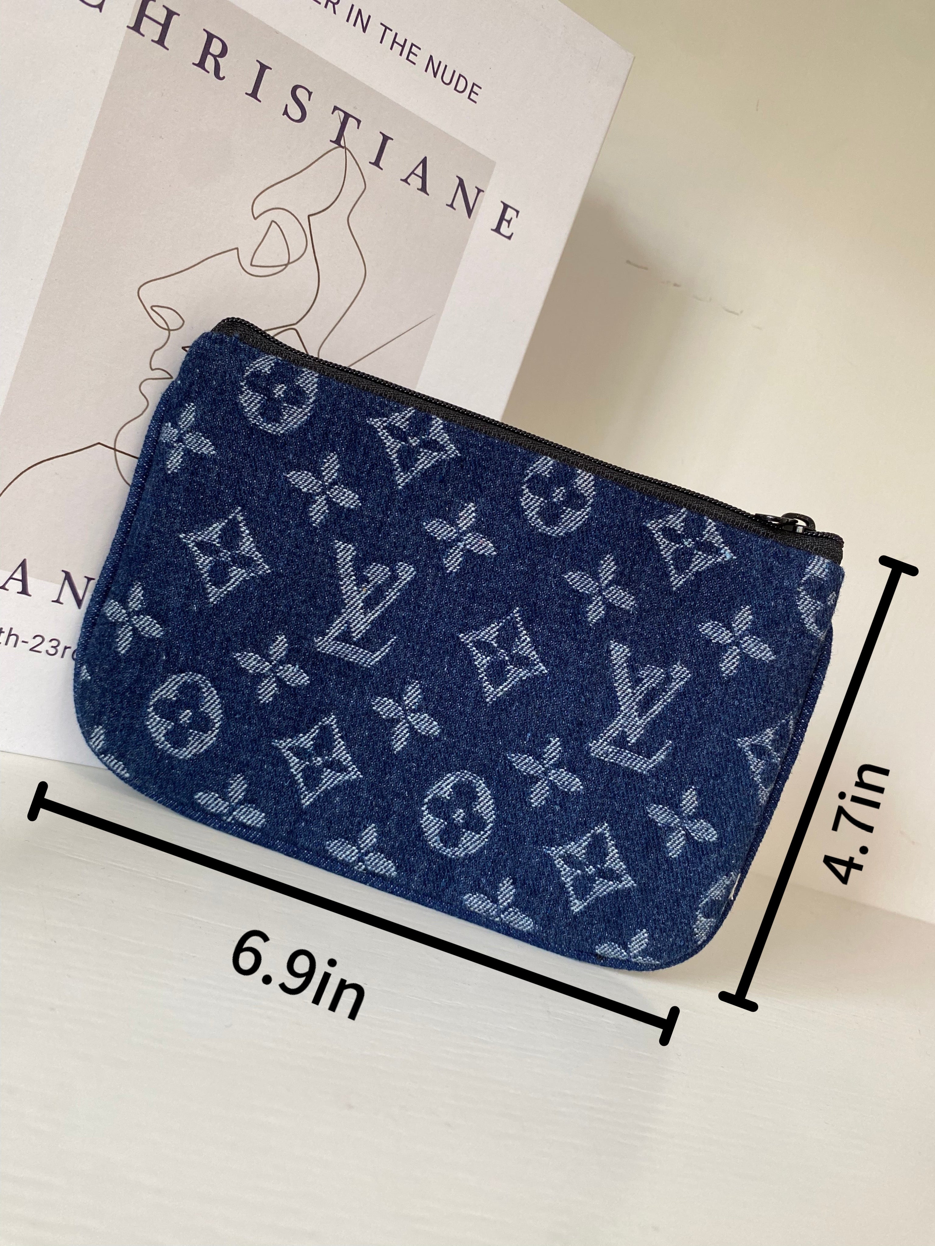 Louis Vuitton Denim Fabric Wallet