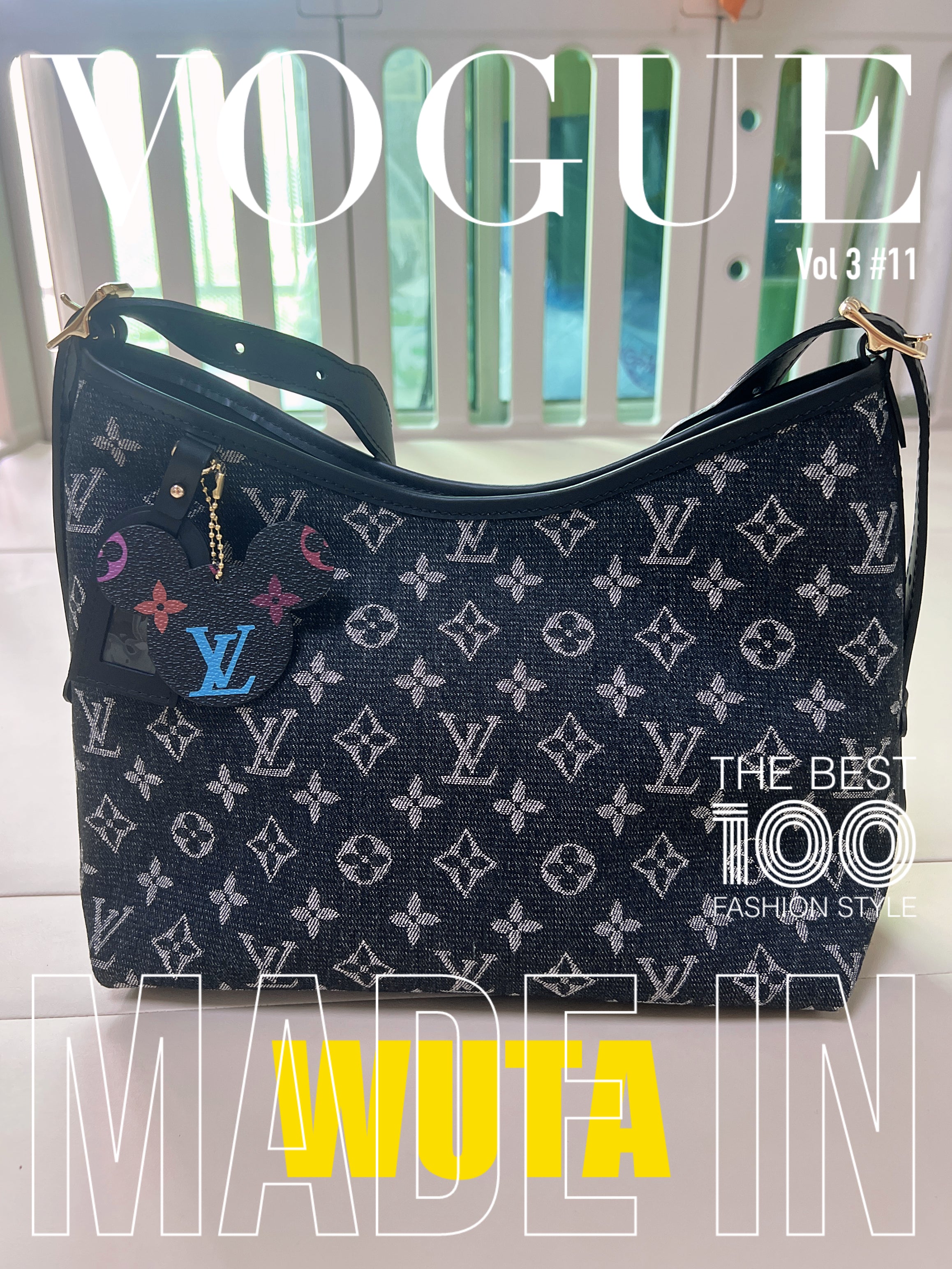 LV Denim Fabric Upcycled Bag: A Chic and Sustainable Fashion Statement