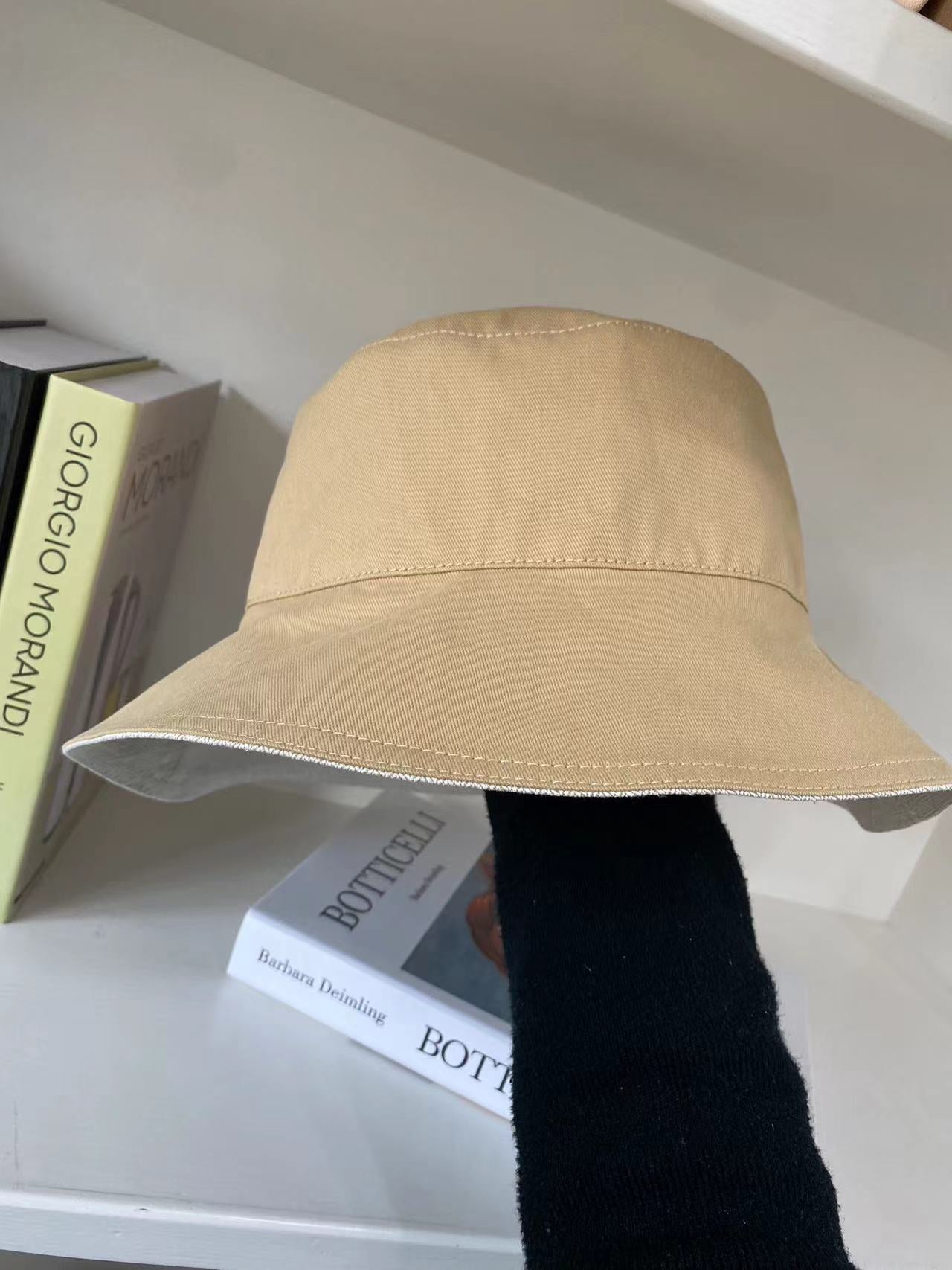 Upcycled Hermès Dust Bag Fashion Hat