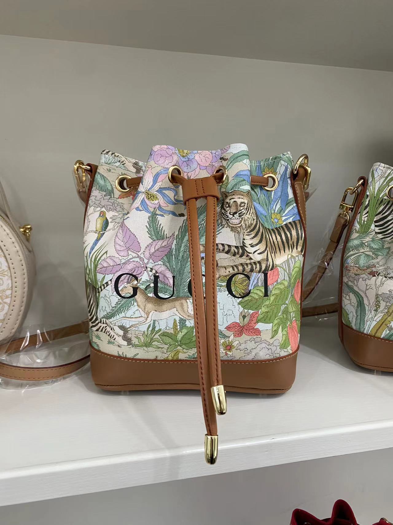 Introducing the Upcycled Gucci Dust Bag Bucket Bag