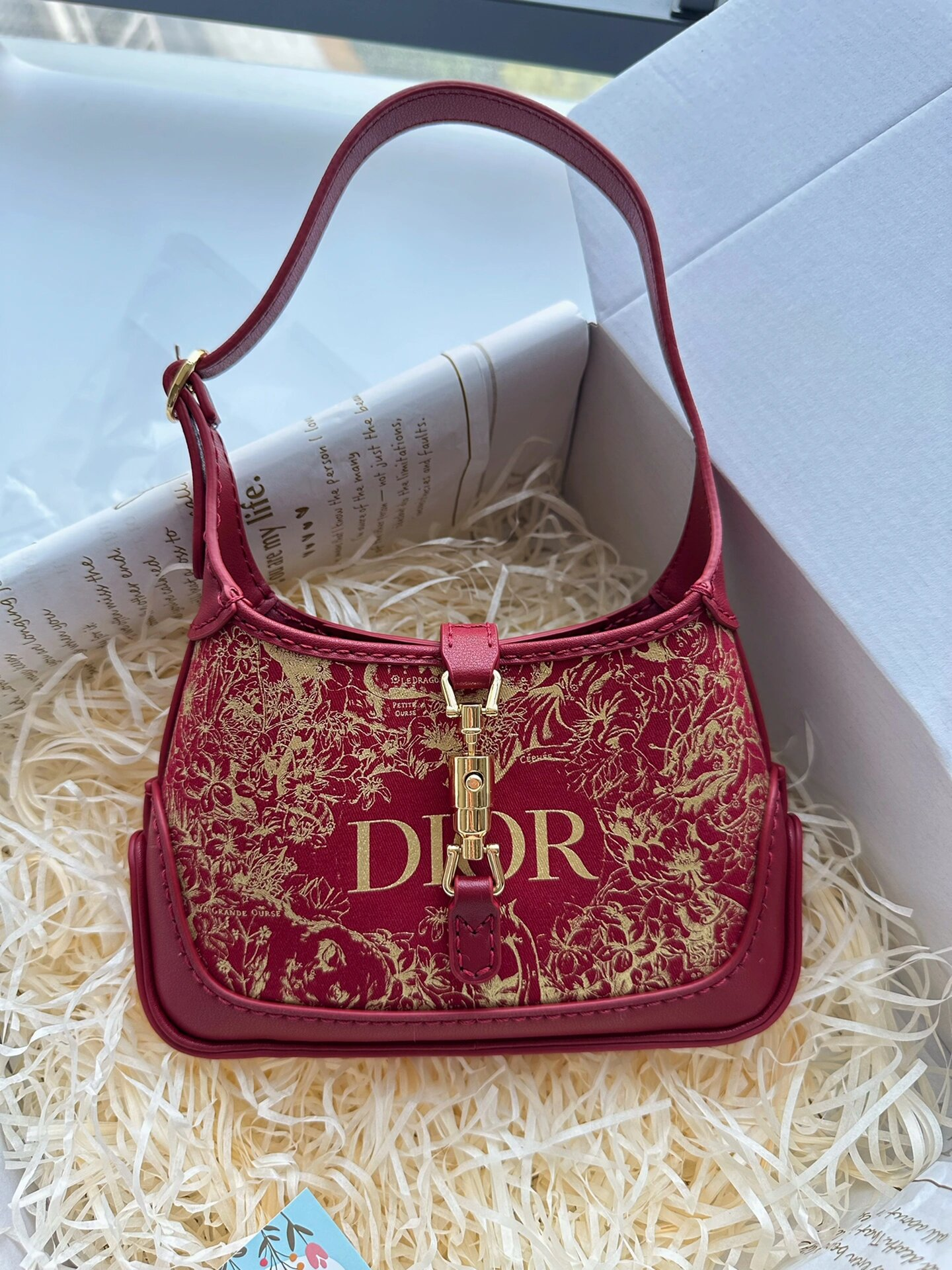 Upcycled Dior Dust Bag Shoulder Bag