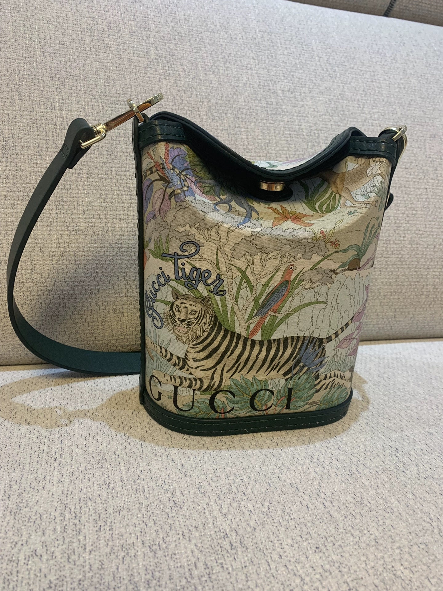 Upcycled Gucci Dust Bag Bucket Bag